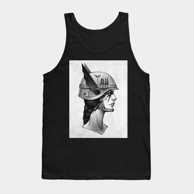 worrier women Tank Top by JESH